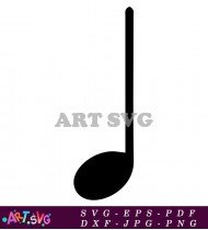 Black Tiktok Sound Symbol Design SVG 1