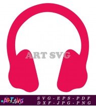 Headphones TikTok Design Social Media SVG