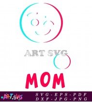 TikTok Mom Logo Design For Social Media SVG