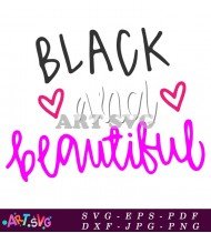 Black and Pink TikTok And Beautiful SVG