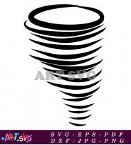 Free Clip Art Tornado Black And White SVG