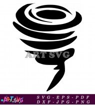 Black And White Clip Art Tornado Design SVG