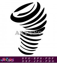 Black Tornado Vector Illustration For Design SVG