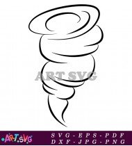 Tornado Cartoon Clipart Illustration Free Download SVG