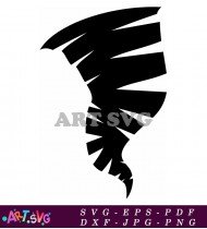 Tornado silhouette design vector illustration black white SVG 3