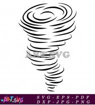 Simple Tornado Clip Art Free Illustration SVG