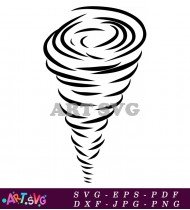 Tornado Image Clip Art Cartoon Illustration Vector SVG