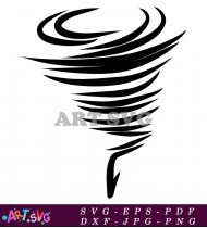 Black And White Tornado Illustration Clip Art SVG 2