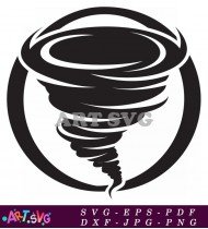 Tornado Clipart Free Download Silhouette Vector SVG 1