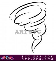 Simple Tornado Clipart For Kids SVG