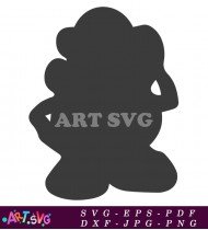 Silhouette of Buzz Lightyear from Toy Story SVG