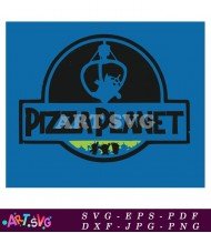 Toy Story Pizza Planet Logo Design SVG