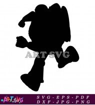 Silhouette Woody Toy Story Character Clip Art Design SVG