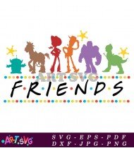 Silhouette Toy Story Friends Character Clip Art Design SVG 2