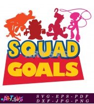 Toy Story Squad Goals Graphic T-Shirt Design SVG