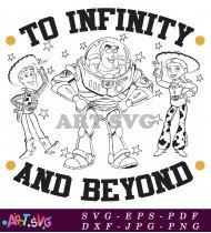 To Infinity and Beyond Buzz Lightyear T-Shirt SVG