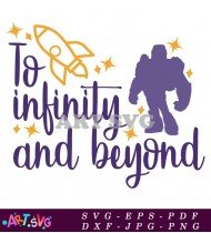 To Infinity and Beyond Rocket Ship Design SVG 2