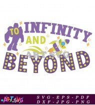 To Infinity and Beyond Yellow Design SVG