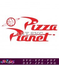 Pizza Planet Toy Story Logo Design SVG