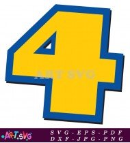 Toy Story Number Four Design SVG