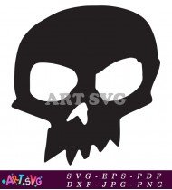 Toy Story Skull Character Black SVG