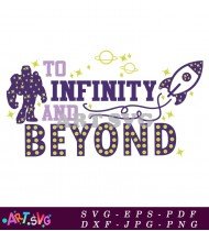 Toy Story Buzz Lightyear Purple and Yellow SVG 1