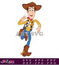 Toy Story Sheriff Woody Party Decoration Letters SVG