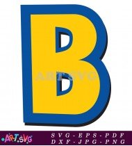 Toy Story Party Alphabet Letters B Printable SVG