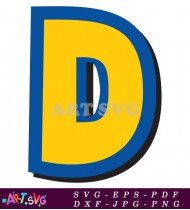 Toy Story Letter D Party Decorations Alphabet SVG