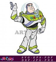 Coloring Page Buzz Lightyear Cartoon Toy Story SVG