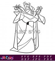 Toy Story Buzz Lightyear Space Ranger Coloring Page SVG