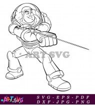 Toy Story Coloring Page Buzz Lightyear Printable SVG