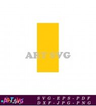 Letter J Yellow White Background Clip Art Design SVG