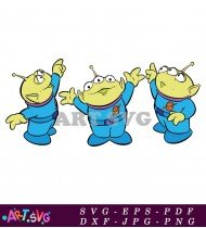 Toy Story Alien Character Cartoon Clip Art SVG