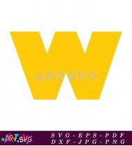 Yellow Letter V Cartoon Style Clip Art SVG 2