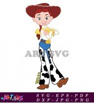 Toy Story Jessie Cowgirl Cartoon Clip Art SVG 1