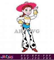 Toy Story Jessie Cowgirl Cartoon Clip Art SVG 3