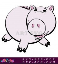 Toy Story Hamm Pig Cartoon Clip Art SVG