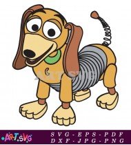 Toy Story Slinky Dog Cartoon Clip Art SVG