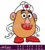 Mr Potato Head Toy Story Character Brown SVG