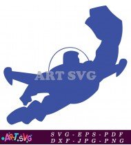 Toy Story Buzz Lightyear Silhouette Flying SVG