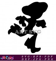 Toy Story Buzz Lightyear Silhouette White SVG