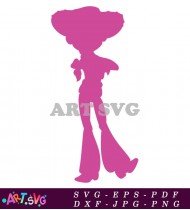 Toy Story Buzz Lightyear Silhouette Pink SVG 2