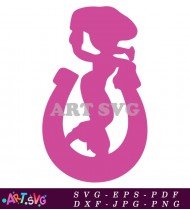 Toy Story Buzz Lightyear Silhouette Pink SVG 3