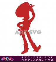 Toy Story Buzz Lightyear Silhouette Red SVG 3