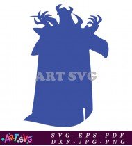 Toy Story Character Silhouette Blue Simple Outline SVG 1