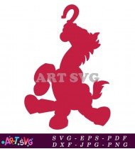 Red Horse Toy Story Character Silhouette Outline SVG 1