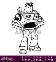 Toy Story Buzz Lightyear Space Ranger Cartoon SVG