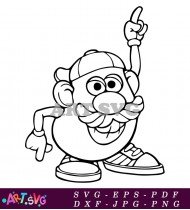 Mr Potato Head Toy Story Cartoon Character SVG