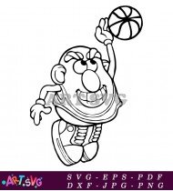 Mr Potato Head Toy Story Basketball Sport SVG